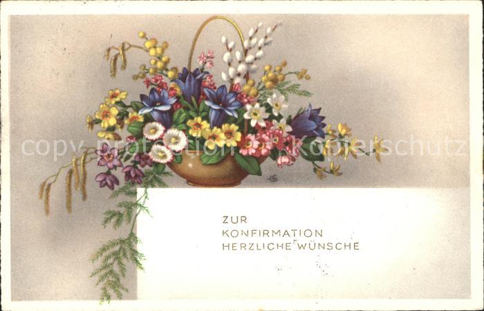 Konfirmation Glückwunsch Enzian Edelweiss Weidenkätz