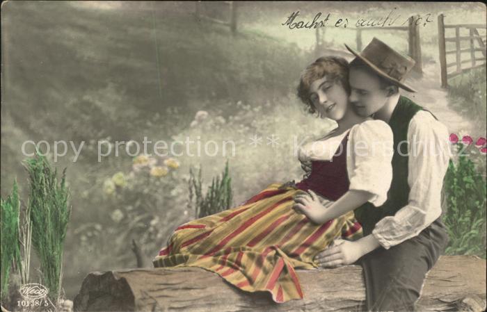 Foto Weco Nr. 10138/5 Paar Tracht Hut