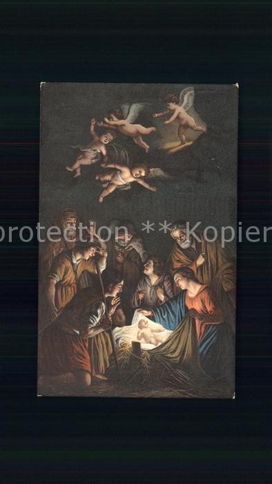 Kuenstlerkarte G. delle Notti L'adoration des pasteurs