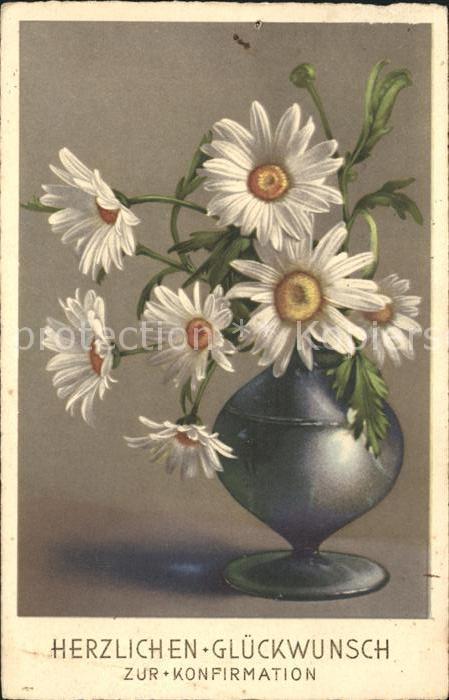 Blumen Margeriten Konfirmation Glückwunsch