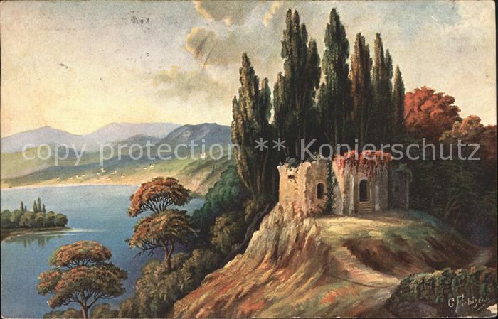 Kuenstlerkarte C. Fiebiger Ruine