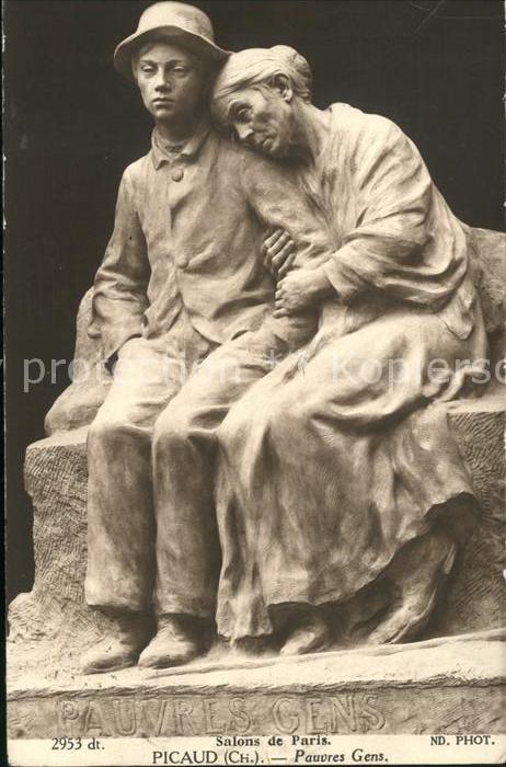 Skulpturen Picaud Pauvres Gens Salon-de-Paris-Verl