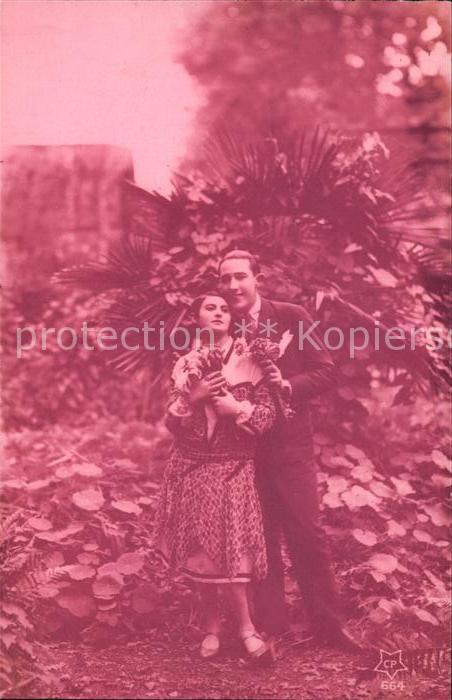 Foto CP Nr. 664 Paar Poesie