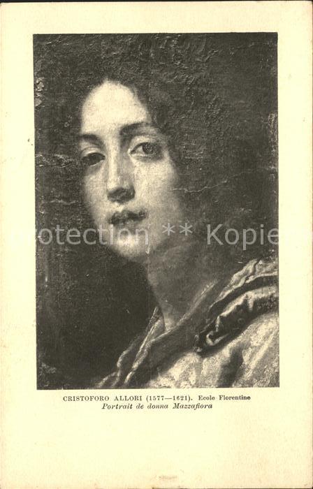 Kuenstlerkarte Cristoforo Allori Donna Mazzafiora