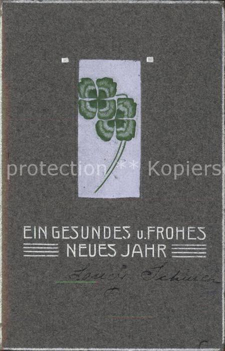 Kleeblatt Cloverleaf Trebol Trefle Neujahr