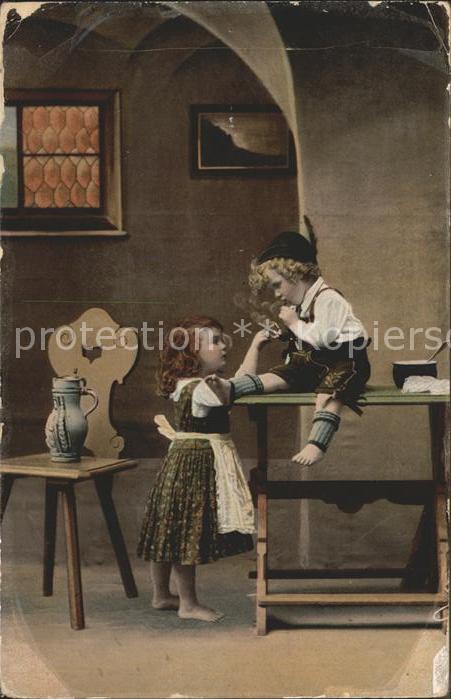 Kinder Child Enfants Trachten Pfeife