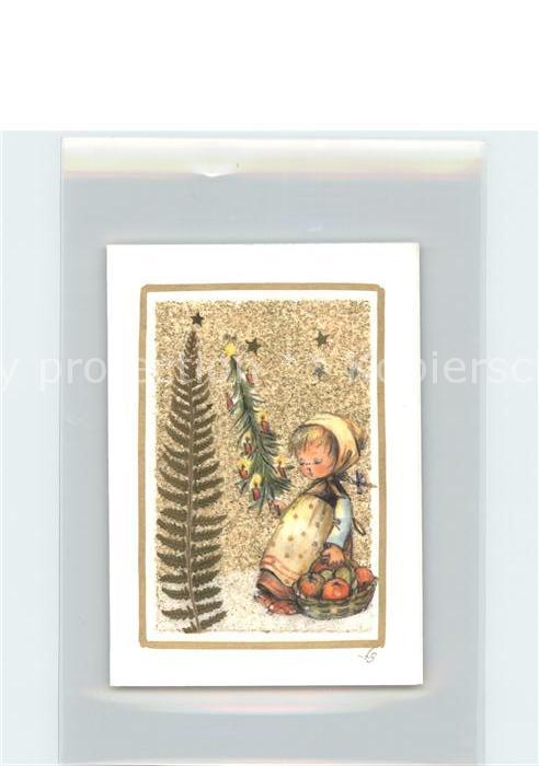 Kinder Child Enfants Weihnachten aepfel Korb