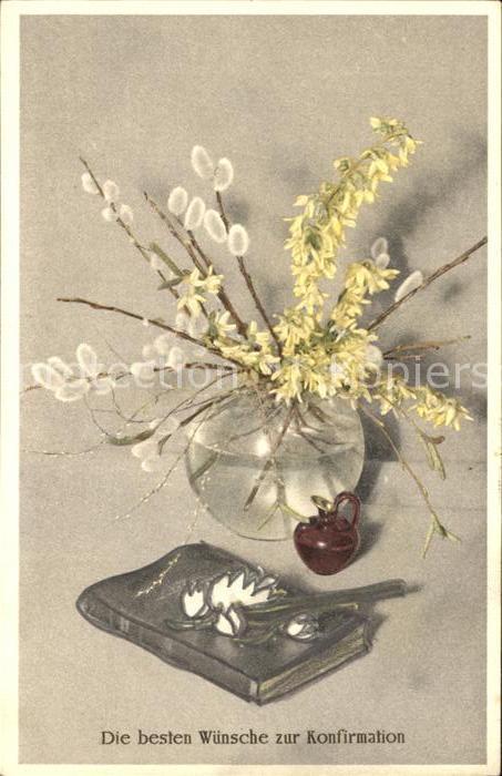 Konfirmation Glückwunsch Bibel Weidenkätzchen Forsyt