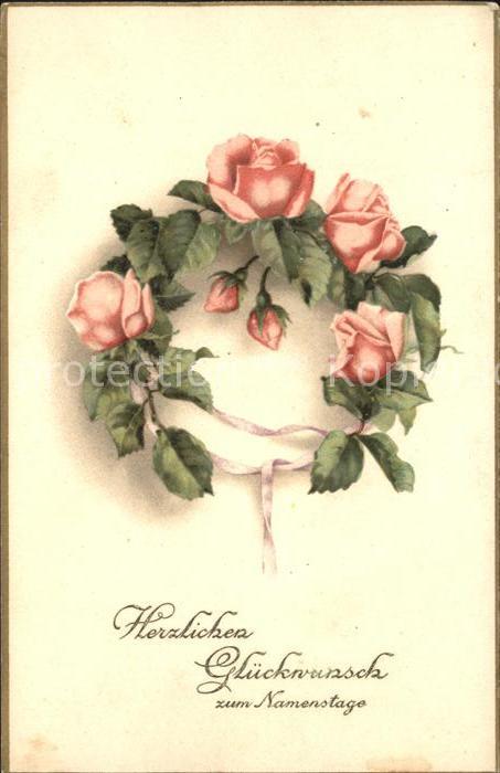 Rosen Glückwunsch Namenstag