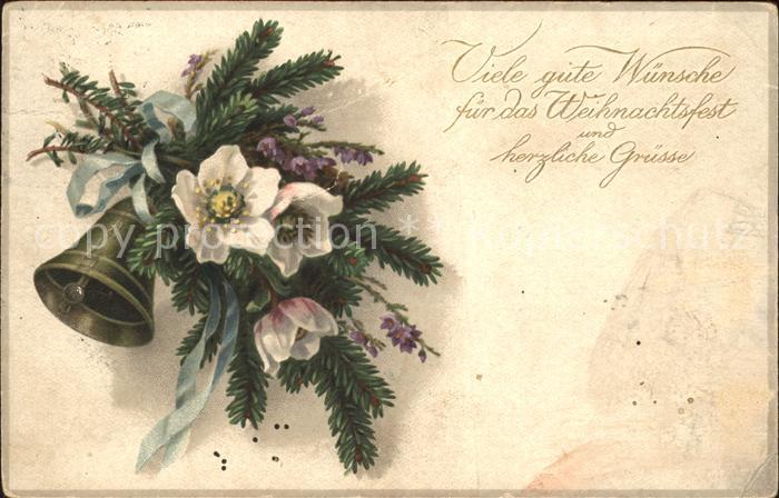 Kirchenglocke Churchbell Cloche Eglise Christrose Schneerose Weihnachten