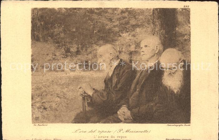 Kuenstlerkarte P. Mezzanotte L'ora del riposo