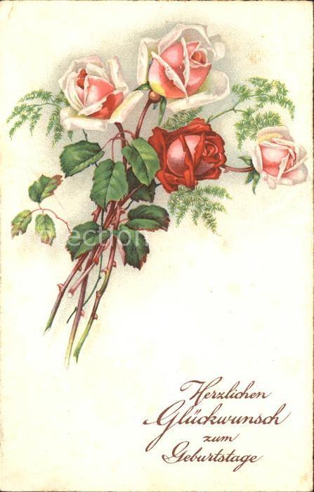 Rosen Glückwunsch Geburtstag