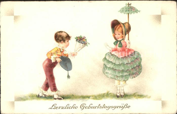 Kinder Child Enfants Blumen Geburtstag Hut Sonnenschirm