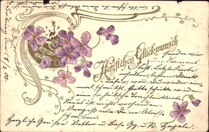Glueckwunsch Veilchen