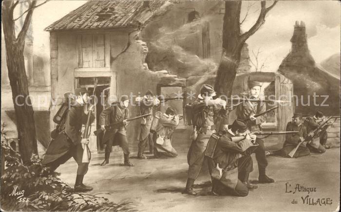 Verlag Mug Nr. 555 Attague du Village Soldaten