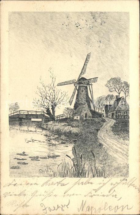 Windmuehle Radierung
