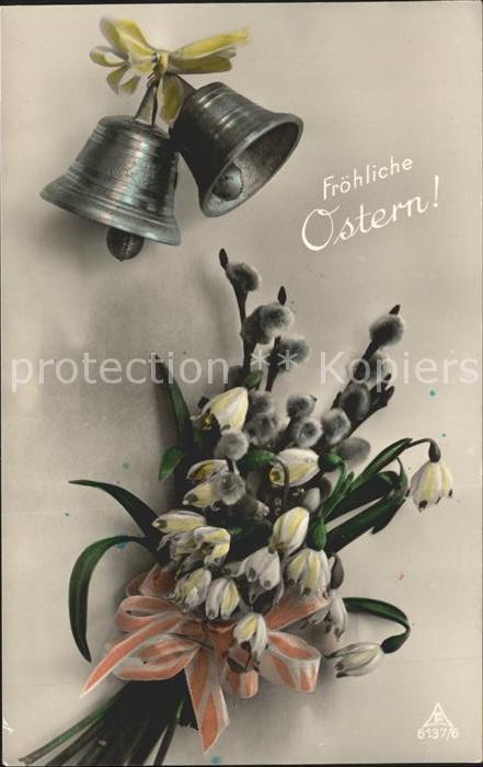 Kirchenglocke Churchbell Cloche Eglise Märzenbecher Weidenkätzchen Foto-PH-Nr.