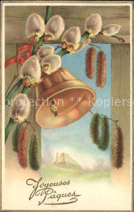 Kirchenglocke Churchbell Cloche Eglise Weidenkätzchen Ostern