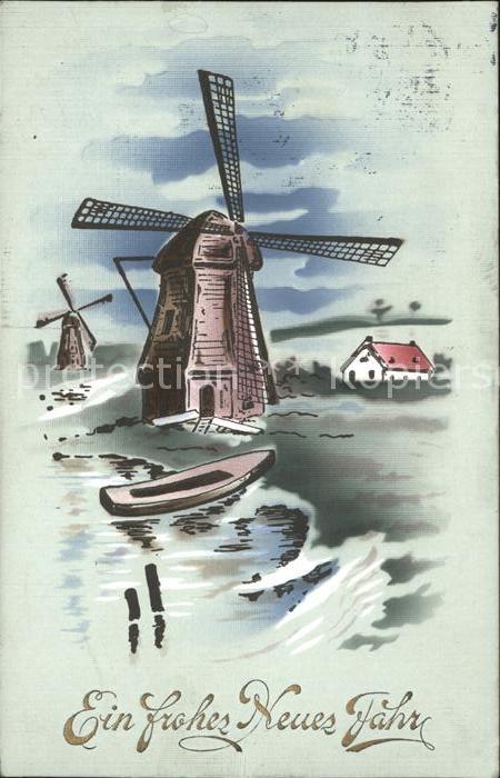Windmuehle Boot Neujahr