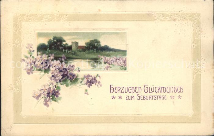 Geburtstag Glueckwunsch Veilchen