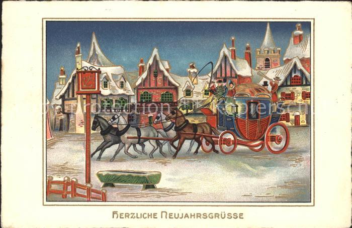 Pferdekutschen Neujahr