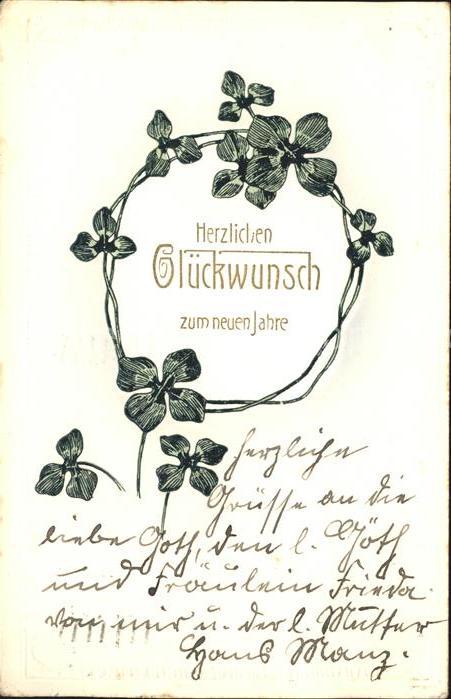 Neujahr Kleeblätter