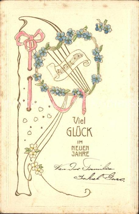 Neujahr Vergissmeinnicht Notenblatt