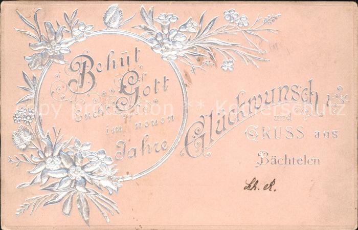 Edelweiss Neujahr Gruss aus Bächtelen