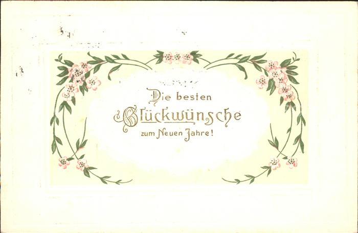 Neujahr Glückwunsch Blumen