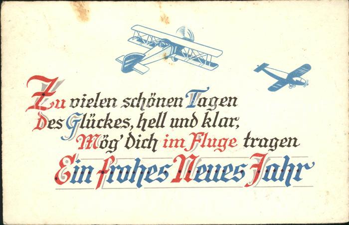 Flugzeuge Zivil Glückwunsch Neujahr