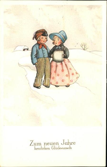 Kinder Child Enfants Muff Neujahr