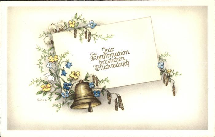 Kirchenglocke Churchbell Cloche Eglise Konfirmation Blumen