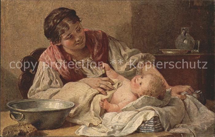 Kuenstlerkarte W. Marc Mutterglueck Verlag-E.-A.-Seemann Nr. 93