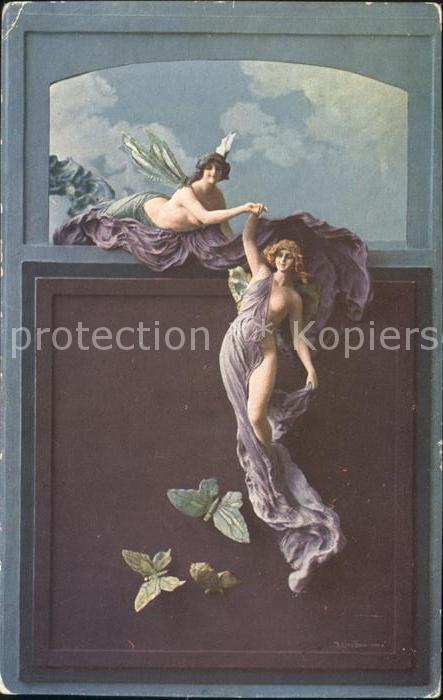 Kuenstlerkarte Mastroianni Les Papillons Schmetterling