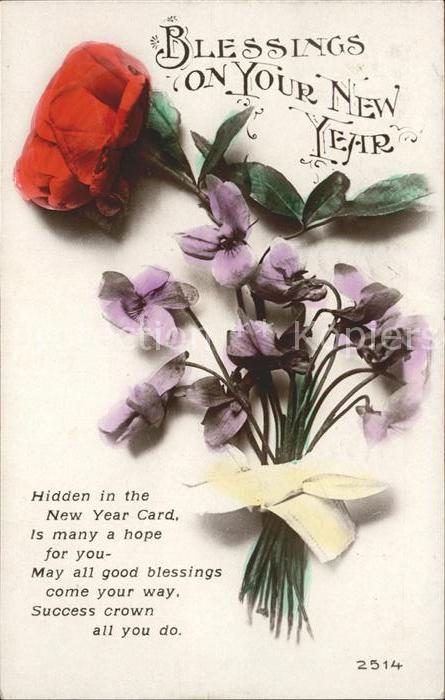 Rosen Veilchen Neujahr Gedicht