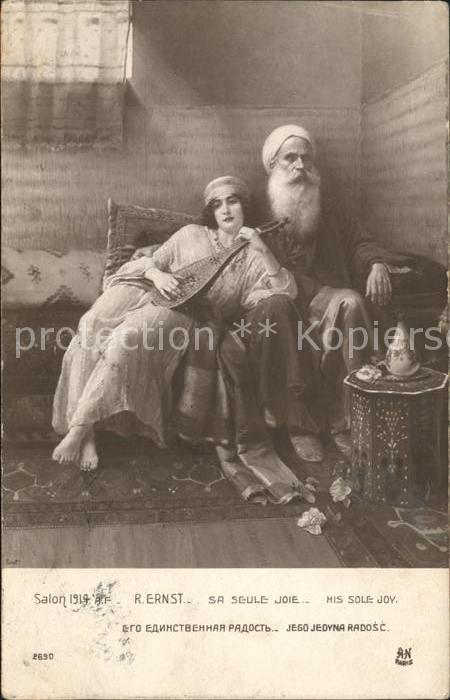 Kuenstlerkarte R. Ernst Sa Seule Joie Salon-1914 Mando