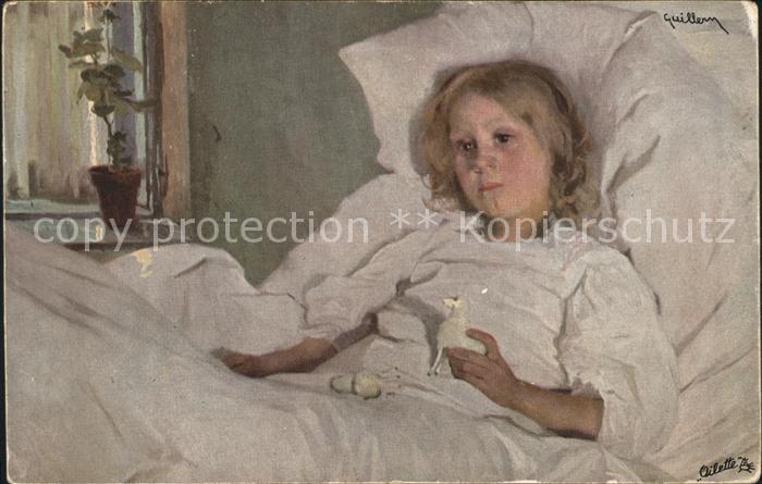 Verlag Tucks Oilette Nr. 1265 Franz Guillery Genesung Kind Spiel