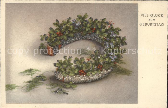 Hufeisen Kleeblätter Geburtstag