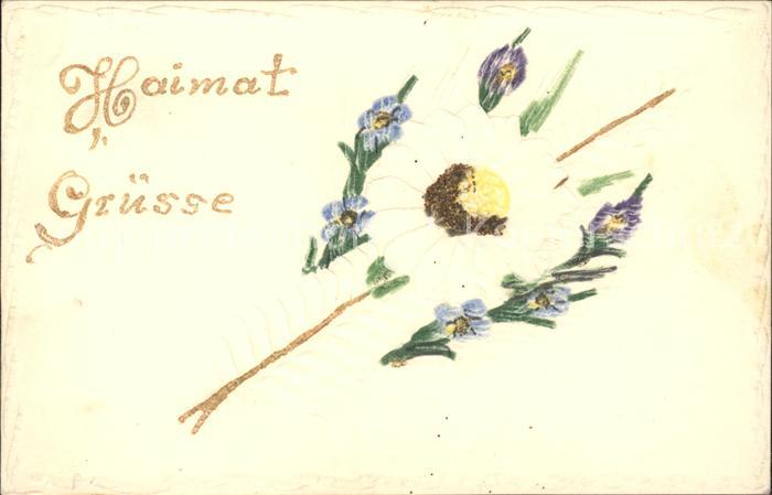 Blumen Margerite Heimat-Grüsse