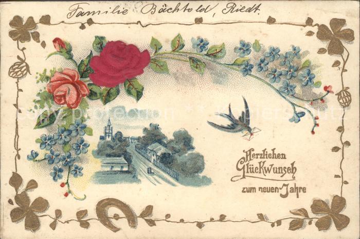 Rosen Schwalbe Brief Vergissmeinnicht Hufeise