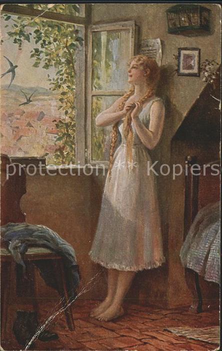 Verlag Galerie Muenchner Meister Nr. 334 H. Gitter Schwalben