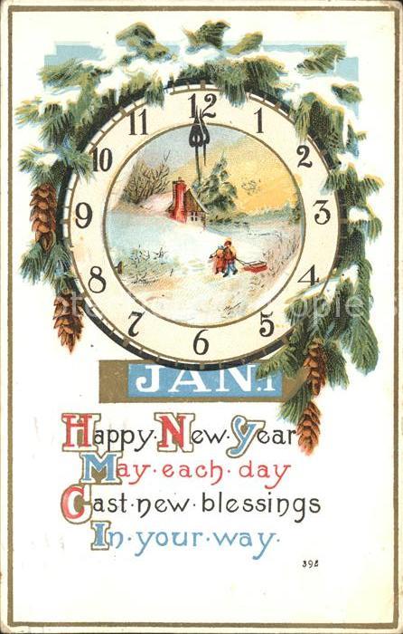 Uhren Neujahr Gedicht