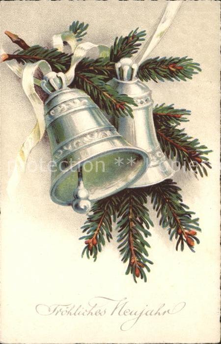 Kirchenglocke Churchbell Cloche Eglise Neujahr Litho