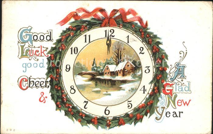 Uhren Neujahr Stechpalme Gedicht