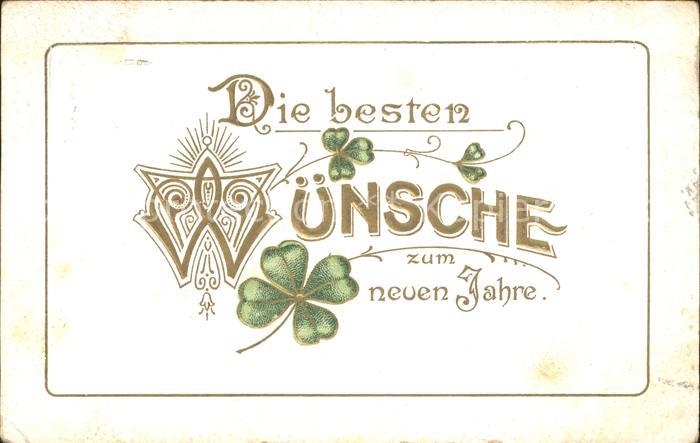 Neujahr Kleeblätter