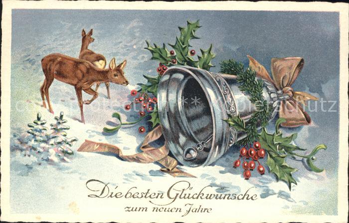 Kirchenglocke Churchbell Cloche Eglise Rehe Stechpalme Neujahr