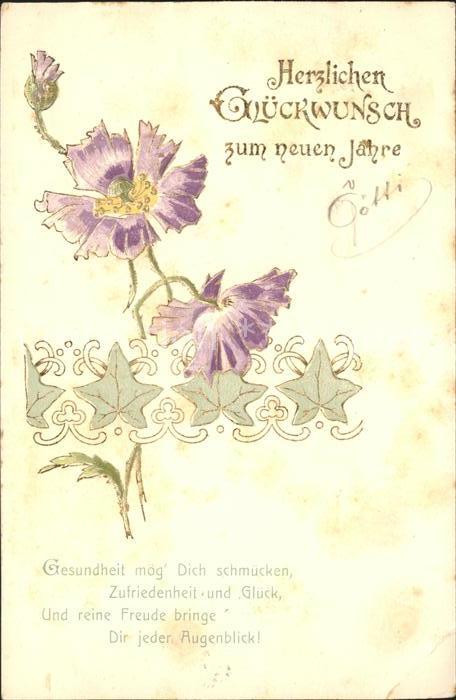 Neujahr Blumen Gedicht Efeu