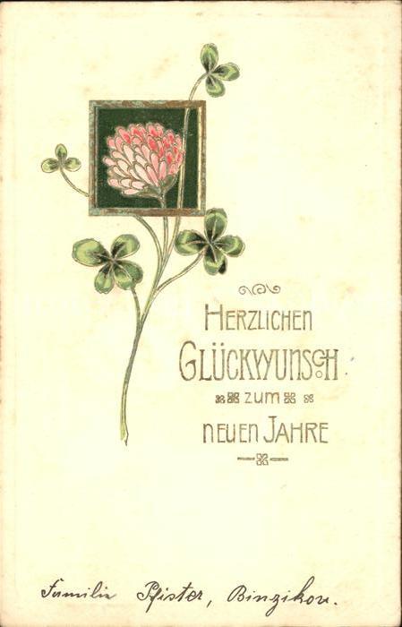 Neujahr Kleeblätter