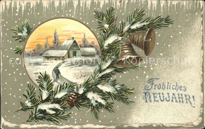 Kirchenglocke Churchbell Cloche Eglise Tannenzapfen Neujahr