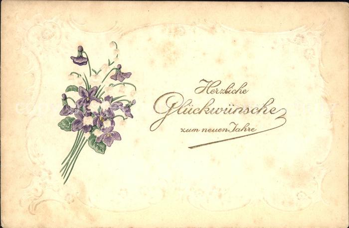 Neujahr Veilchen Maiglöckchen